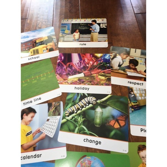 Harcourt Social‎ Studies: Vocab Picture Cards Kindergarten History 10”x 8”Cards - Picture 10 of 12